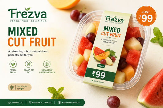 Frezva Mixed Cut Fruit Box – 150g | Fresh, Ready-to-Eat |