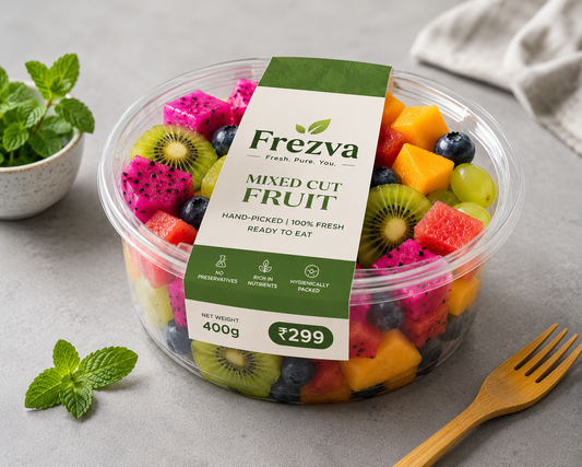 Frezva Premium Mixed Cut Fruit Tub – 400g